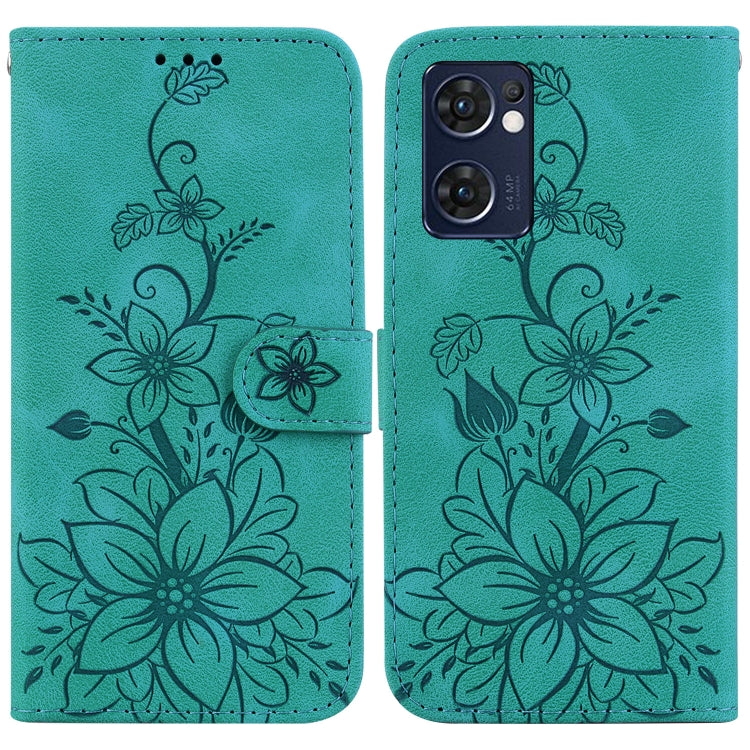 Lily Embossed Leather Phone Case, For OPPO A17 / A17k, For OPPO A57 5G/A57 4G/A77 5G/K10 5G, For OPPO Reno8 Pro 5G, For OPPO Reno8 5G, For OPPO A96 5G / Reno7 Z 5G, For OPPO Reno7 5G Global / Find X5 Lite, For OPPO A16K                                 ...