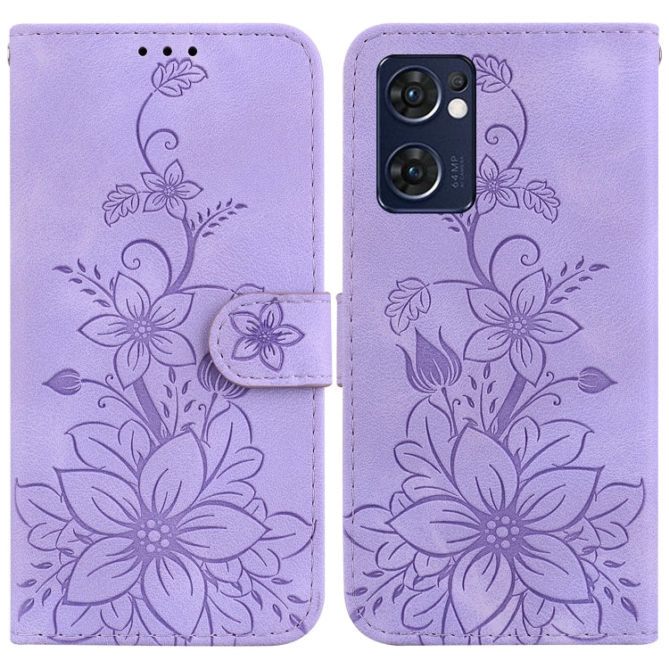 Lily Embossed Leather Phone Case, For OPPO A17 / A17k, For OPPO A57 5G/A57 4G/A77 5G/K10 5G, For OPPO Reno8 Pro 5G, For OPPO Reno8 5G, For OPPO A96 5G / Reno7 Z 5G, For OPPO Reno7 5G Global / Find X5 Lite, For OPPO A16K                                 ...