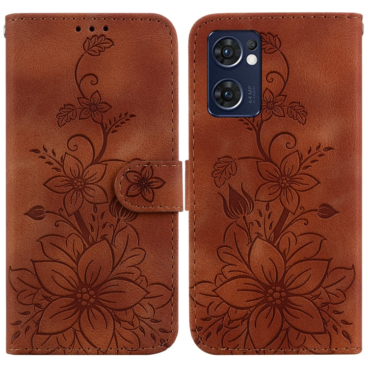 Lily Embossed Leather Phone Case, For OPPO A17 / A17k, For OPPO A57 5G/A57 4G/A77 5G/K10 5G, For OPPO Reno8 Pro 5G, For OPPO Reno8 5G, For OPPO A96 5G / Reno7 Z 5G, For OPPO Reno7 5G Global / Find X5 Lite, For OPPO A16K                                 ...