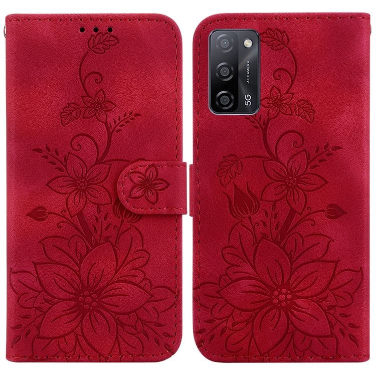 Lily Embossed Leather Phone Case, For OPPO A17 / A17k, For OPPO A57 5G/A57 4G/A77 5G/K10 5G, For OPPO Reno8 Pro 5G, For OPPO Reno8 5G, For OPPO A96 5G / Reno7 Z 5G, For OPPO Reno7 5G Global / Find X5 Lite, For OPPO A16K                                 ...