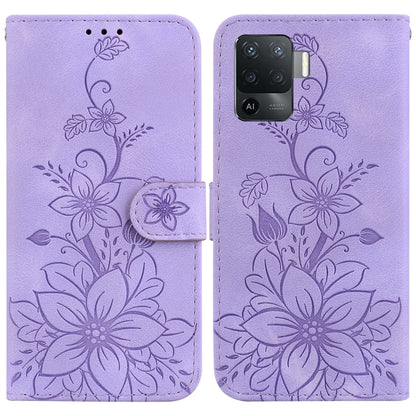 Lily Embossed Leather Phone Case, For OPPO A17 / A17k, For OPPO A57 5G/A57 4G/A77 5G/K10 5G, For OPPO Reno8 Pro 5G, For OPPO Reno8 5G, For OPPO A96 5G / Reno7 Z 5G, For OPPO Reno7 5G Global / Find X5 Lite, For OPPO A16K                                 ...