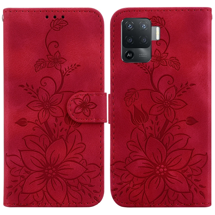 Lily Embossed Leather Phone Case, For OPPO A17 / A17k, For OPPO A57 5G/A57 4G/A77 5G/K10 5G, For OPPO Reno8 Pro 5G, For OPPO Reno8 5G, For OPPO A96 5G / Reno7 Z 5G, For OPPO Reno7 5G Global / Find X5 Lite, For OPPO A16K                                 ...