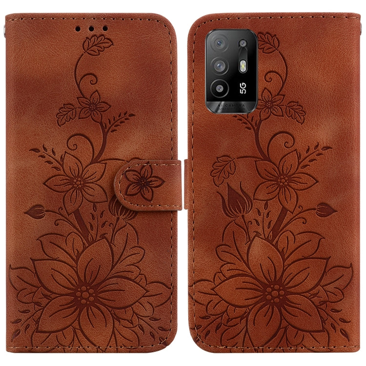 Lily Embossed Leather Phone Case, For OPPO A17 / A17k, For OPPO A57 5G/A57 4G/A77 5G/K10 5G, For OPPO Reno8 Pro 5G, For OPPO Reno8 5G, For OPPO A96 5G / Reno7 Z 5G, For OPPO Reno7 5G Global / Find X5 Lite, For OPPO A16K                                 ...