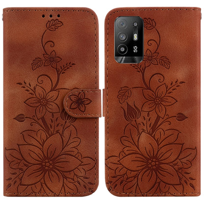 Lily Embossed Leather Phone Case, For OPPO A17 / A17k, For OPPO A57 5G/A57 4G/A77 5G/K10 5G, For OPPO Reno8 Pro 5G, For OPPO Reno8 5G, For OPPO A96 5G / Reno7 Z 5G, For OPPO Reno7 5G Global / Find X5 Lite, For OPPO A16K                                 ...