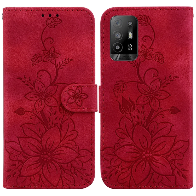 Lily Embossed Leather Phone Case, For OPPO A17 / A17k, For OPPO A57 5G/A57 4G/A77 5G/K10 5G, For OPPO Reno8 Pro 5G, For OPPO Reno8 5G, For OPPO A96 5G / Reno7 Z 5G, For OPPO Reno7 5G Global / Find X5 Lite, For OPPO A16K                                 ...
