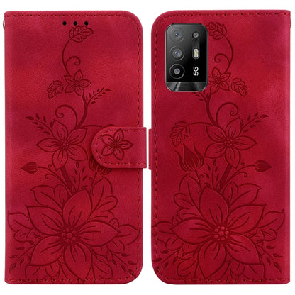 Lily Embossed Leather Phone Case, For OPPO A17 / A17k, For OPPO A57 5G/A57 4G/A77 5G/K10 5G, For OPPO Reno8 Pro 5G, For OPPO Reno8 5G, For OPPO A96 5G / Reno7 Z 5G, For OPPO Reno7 5G Global / Find X5 Lite, For OPPO A16K                                 ...