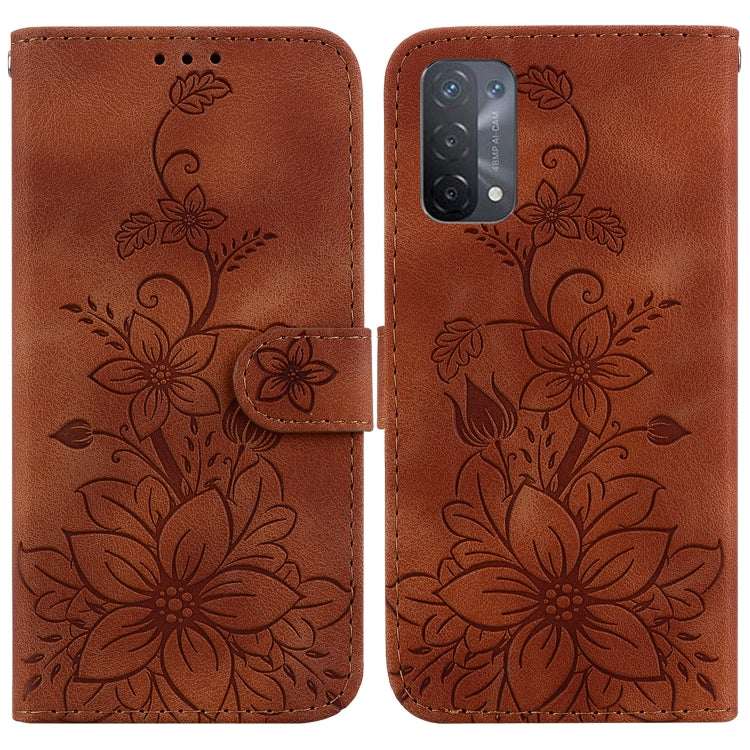 Lily Embossed Leather Phone Case, For OPPO A17 / A17k, For OPPO A57 5G/A57 4G/A77 5G/K10 5G, For OPPO Reno8 Pro 5G, For OPPO Reno8 5G, For OPPO A96 5G / Reno7 Z 5G, For OPPO Reno7 5G Global / Find X5 Lite, For OPPO A16K                                 ...
