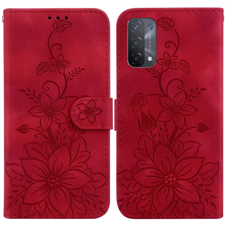 Lily Embossed Leather Phone Case, For OPPO A17 / A17k, For OPPO A57 5G/A57 4G/A77 5G/K10 5G, For OPPO Reno8 Pro 5G, For OPPO Reno8 5G, For OPPO A96 5G / Reno7 Z 5G, For OPPO Reno7 5G Global / Find X5 Lite, For OPPO A16K                                 ...