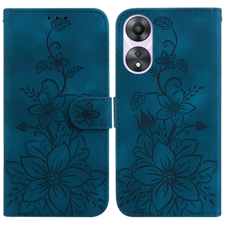 Lily Embossed Leather Phone Case, For OPPO A3 Pro 5G, For OPPO F25 Pro 5G Global, For OPPO Reno11 F Global, For OPPO Reno11 Global, For OPPO Reno11 Pro 5G Global, For OPPO A59 5G / A2M, For OPPO A38 4G / A18, For OPPO A58 4G                            ...