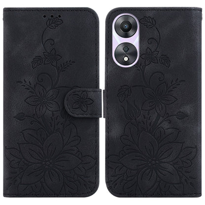 Lily Embossed Leather Phone Case, For OPPO A3 Pro 5G, For OPPO F25 Pro 5G Global, For OPPO Reno11 F Global, For OPPO Reno11 Global, For OPPO Reno11 Pro 5G Global, For OPPO A59 5G / A2M, For OPPO A38 4G / A18, For OPPO A58 4G                            ...
