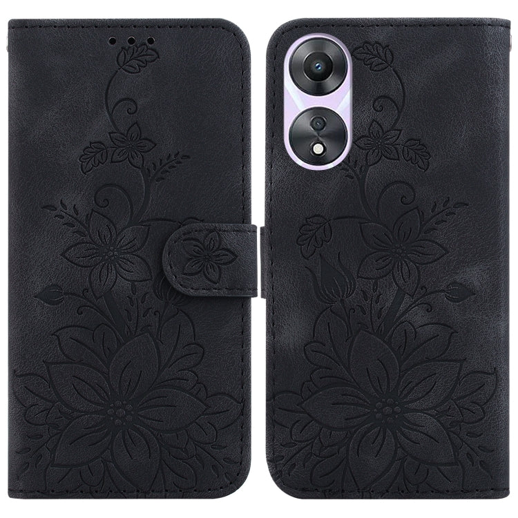 Lily Embossed Leather Phone Case, For OPPO A3 Pro 5G, For OPPO F25 Pro 5G Global, For OPPO Reno11 F Global, For OPPO Reno11 Global, For OPPO Reno11 Pro 5G Global, For OPPO A59 5G / A2M, For OPPO A38 4G / A18, For OPPO A58 4G                            ...