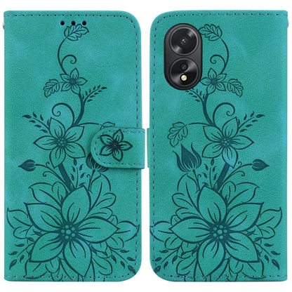 Lily Embossed Leather Phone Case, For OPPO Reno12 5G Global, For OPPO K12x, For OPPO A60 4G, For OPPO A3 Pro 5G, For OPPO F25 Pro 5G Global, For OPPO Reno11 F Global, For OPPO Reno11 Global, For OPPO Reno11 Pro 5G Global, For OPPO A59 5G / A2M         ...