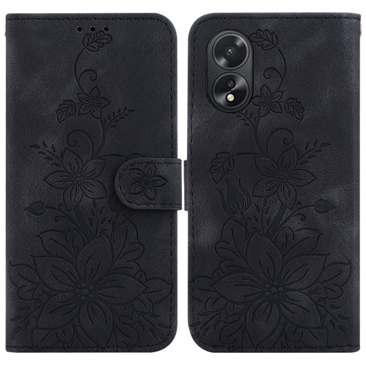Lily Embossed Leather Phone Case, For OPPO Reno12 5G Global, For OPPO K12x, For OPPO A60 4G, For OPPO A3 Pro 5G, For OPPO F25 Pro 5G Global, For OPPO Reno11 F Global, For OPPO Reno11 Global, For OPPO Reno11 Pro 5G Global, For OPPO A59 5G / A2M         ...