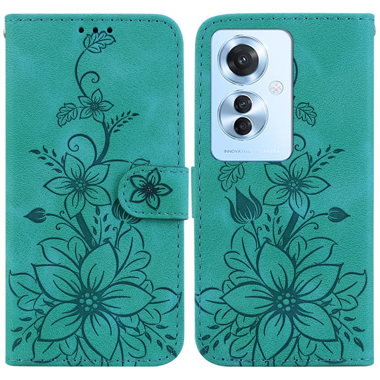 Lily Embossed Leather Phone Case, For OPPO A3 Pro 5G, For OPPO F25 Pro 5G Global, For OPPO Reno11 F Global, For OPPO Reno11 Global, For OPPO Reno11 Pro 5G Global, For OPPO A59 5G / A2M, For OPPO A38 4G / A18, For OPPO A58 4G                            ...