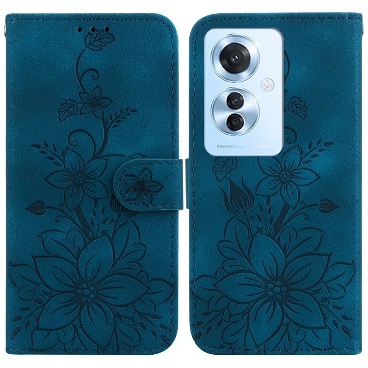 Lily Embossed Leather Phone Case, For OPPO A3 Pro 5G, For OPPO F25 Pro 5G Global, For OPPO Reno11 F Global, For OPPO Reno11 Global, For OPPO Reno11 Pro 5G Global, For OPPO A59 5G / A2M, For OPPO A38 4G / A18, For OPPO A58 4G                            ...