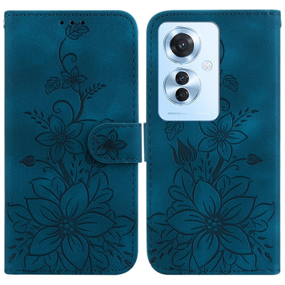 Lily Embossed Leather Phone Case, For OPPO A3 Pro 5G, For OPPO F25 Pro 5G Global, For OPPO Reno11 F Global, For OPPO Reno11 Global, For OPPO Reno11 Pro 5G Global, For OPPO A59 5G / A2M, For OPPO A38 4G / A18, For OPPO A58 4G                            ...