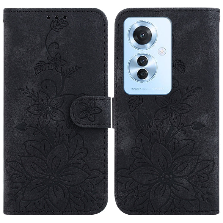 Lily Embossed Leather Phone Case, For OPPO A3 Pro 5G, For OPPO F25 Pro 5G Global, For OPPO Reno11 F Global, For OPPO Reno11 Global, For OPPO Reno11 Pro 5G Global, For OPPO A59 5G / A2M, For OPPO A38 4G / A18, For OPPO A58 4G                            ...