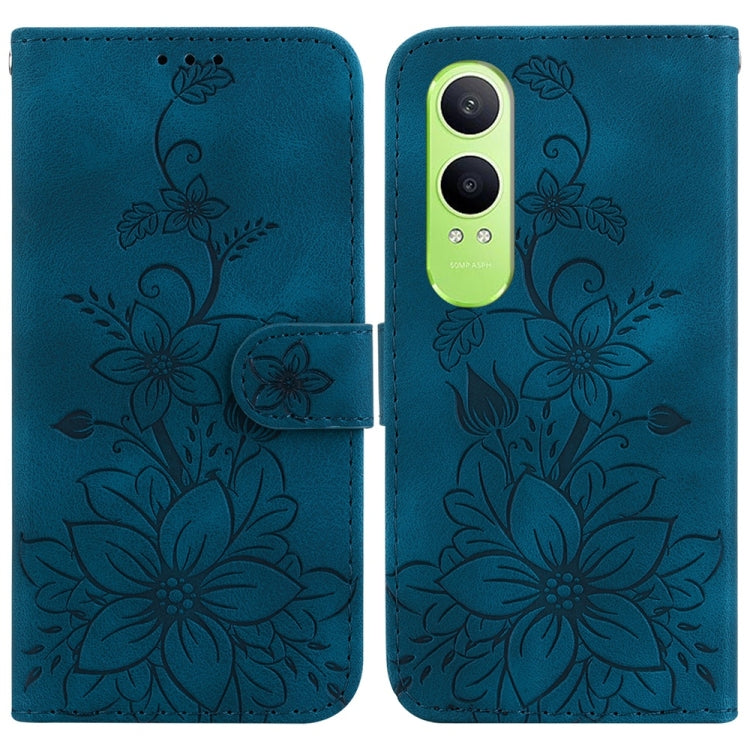 Lily Embossed Leather Phone Case, For OPPO Reno12 5G Global, For OPPO K12x, For OPPO A60 4G, For OPPO A3 Pro 5G, For OPPO F25 Pro 5G Global, For OPPO Reno11 F Global, For OPPO Reno11 Global, For OPPO Reno11 Pro 5G Global, For OPPO A59 5G / A2M         ...