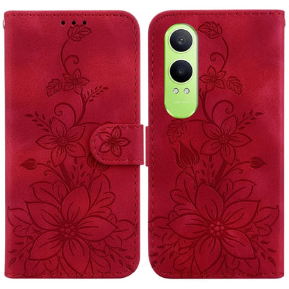 Lily Embossed Leather Phone Case, For OPPO Reno12 5G Global, For OPPO K12x, For OPPO A60 4G, For OPPO A3 Pro 5G, For OPPO F25 Pro 5G Global, For OPPO Reno11 F Global, For OPPO Reno11 Global, For OPPO Reno11 Pro 5G Global, For OPPO A59 5G / A2M         ...