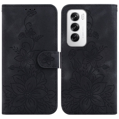 Lily Embossed Leather Phone Case, For OPPO Reno12 5G Global, For OPPO K12x, For OPPO A60 4G, For OPPO A3 Pro 5G, For OPPO F25 Pro 5G Global, For OPPO Reno11 F Global, For OPPO Reno11 Global, For OPPO Reno11 Pro 5G Global, For OPPO A59 5G / A2M         ...
