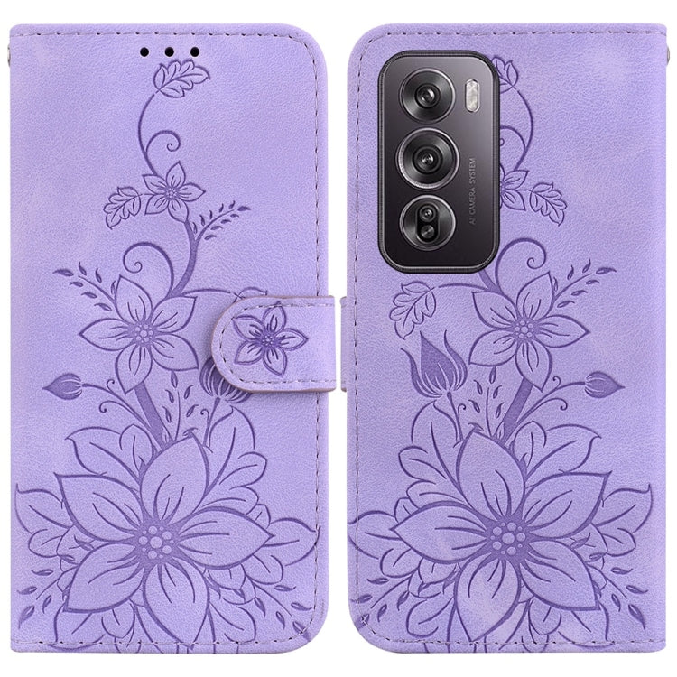Lily Embossed Leather Phone Case, For OPPO A6 / A6s / A6t / A6x 4G / 5G Global, For OPPO Reno15 Pro Max 5G / Reno15 Pro India, For OPPO Reno15 Pro 5G / Reno15 Pro Mini 5G, For OPPO Reno15 F 5G Global, For OPPO Reno15 5G Global, For OPPO A6 GT 5G       ...