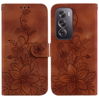 Lily Embossed Leather Phone Case, For OPPO A6 / A6s / A6t / A6x 4G / 5G Global, For OPPO Reno15 Pro Max 5G / Reno15 Pro India, For OPPO Reno15 Pro 5G / Reno15 Pro Mini 5G, For OPPO Reno15 F 5G Global, For OPPO Reno15 5G Global, For OPPO A6 GT 5G       ...