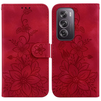 Lily Embossed Leather Phone Case, For OPPO A6 / A6s / A6t / A6x 4G / 5G Global, For OPPO Reno15 Pro Max 5G / Reno15 Pro India, For OPPO Reno15 Pro 5G / Reno15 Pro Mini 5G, For OPPO Reno15 F 5G Global, For OPPO Reno15 5G Global, For OPPO A6 GT 5G       ...