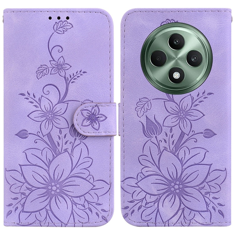 Lily Embossed Leather Phone Case, For OPPO A6 / A6s / A6t / A6x 4G / 5G Global, For OPPO Reno15 Pro Max 5G / Reno15 Pro India, For OPPO Reno15 Pro 5G / Reno15 Pro Mini 5G, For OPPO Reno15 F 5G Global, For OPPO Reno15 5G Global, For OPPO A6 GT 5G       ...