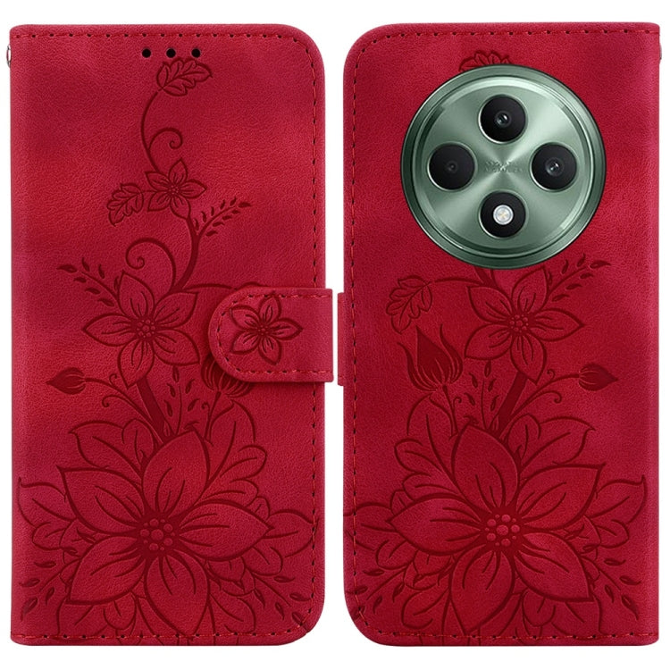 Lily Embossed Leather Phone Case, For OPPO A6 / A6s / A6t / A6x 4G / 5G Global, For OPPO Reno15 Pro Max 5G / Reno15 Pro India, For OPPO Reno15 Pro 5G / Reno15 Pro Mini 5G, For OPPO Reno15 F 5G Global, For OPPO Reno15 5G Global, For OPPO A6 GT 5G       ...