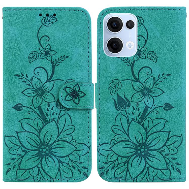 Lily Embossed Leather Phone Case, For OPPO A6 / A6s / A6t / A6x 4G / 5G Global, For OPPO Reno15 Pro Max 5G / Reno15 Pro India, For OPPO Reno15 Pro 5G / Reno15 Pro Mini 5G, For OPPO Reno15 F 5G Global, For OPPO Reno15 5G Global, For OPPO A6 GT 5G       ...