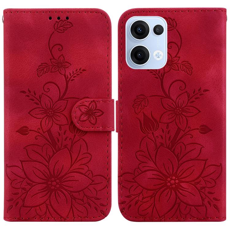 Lily Embossed Leather Phone Case, For OPPO A6 / A6s / A6t / A6x 4G / 5G Global, For OPPO Reno15 Pro Max 5G / Reno15 Pro India, For OPPO Reno15 Pro 5G / Reno15 Pro Mini 5G, For OPPO Reno15 F 5G Global, For OPPO Reno15 5G Global, For OPPO A6 GT 5G       ...