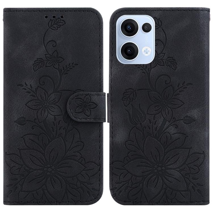 Lily Embossed Leather Phone Case, For OPPO A6 / A6s / A6t / A6x 4G / 5G Global, For OPPO Reno15 Pro Max 5G / Reno15 Pro India, For OPPO Reno15 Pro 5G / Reno15 Pro Mini 5G, For OPPO Reno15 F 5G Global, For OPPO Reno15 5G Global, For OPPO A6 GT 5G       ...