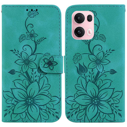 Lily Embossed Leather Phone Case, For OPPO A6 / A6s / A6t / A6x 4G / 5G Global, For OPPO Reno15 Pro Max 5G / Reno15 Pro India, For OPPO Reno15 Pro 5G / Reno15 Pro Mini 5G, For OPPO Reno15 F 5G Global, For OPPO Reno15 5G Global, For OPPO A6 GT 5G       ...