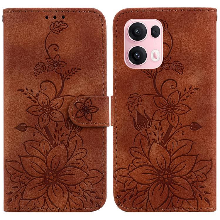 Lily Embossed Leather Phone Case, For OPPO A6 / A6s / A6t / A6x 4G / 5G Global, For OPPO Reno15 Pro Max 5G / Reno15 Pro India, For OPPO Reno15 Pro 5G / Reno15 Pro Mini 5G, For OPPO Reno15 F 5G Global, For OPPO Reno15 5G Global, For OPPO A6 GT 5G       ...