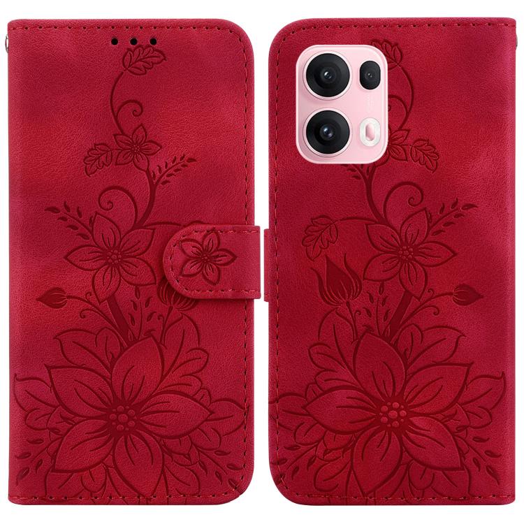 Lily Embossed Leather Phone Case, For OPPO A6 / A6s / A6t / A6x 4G / 5G Global, For OPPO Reno15 Pro Max 5G / Reno15 Pro India, For OPPO Reno15 Pro 5G / Reno15 Pro Mini 5G, For OPPO Reno15 F 5G Global, For OPPO Reno15 5G Global, For OPPO A6 GT 5G       ...