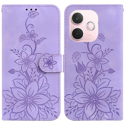 Lily Embossed Leather Phone Case, For OPPO A6 / A6s / A6t / A6x 4G / 5G Global, For OPPO Reno15 Pro Max 5G / Reno15 Pro India, For OPPO Reno15 Pro 5G / Reno15 Pro Mini 5G, For OPPO Reno15 F 5G Global, For OPPO Reno15 5G Global, For OPPO A6 GT 5G       ...