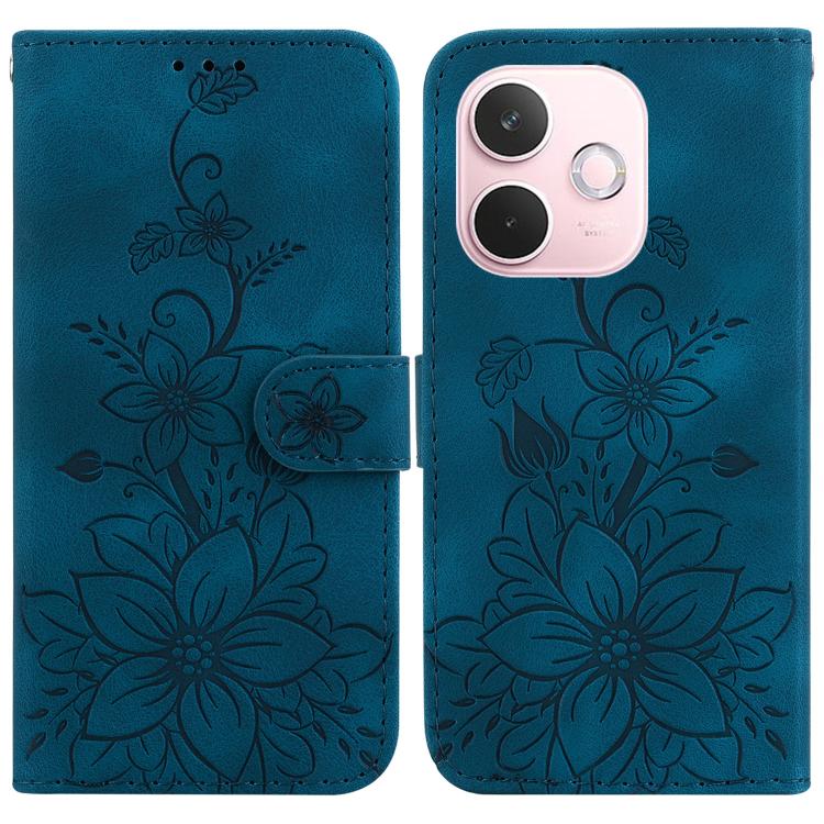 Lily Embossed Leather Phone Case, For OPPO A6 / A6s / A6t / A6x 4G / 5G Global, For OPPO Reno15 Pro Max 5G / Reno15 Pro India, For OPPO Reno15 Pro 5G / Reno15 Pro Mini 5G, For OPPO Reno15 F 5G Global, For OPPO Reno15 5G Global, For OPPO A6 GT 5G       ...