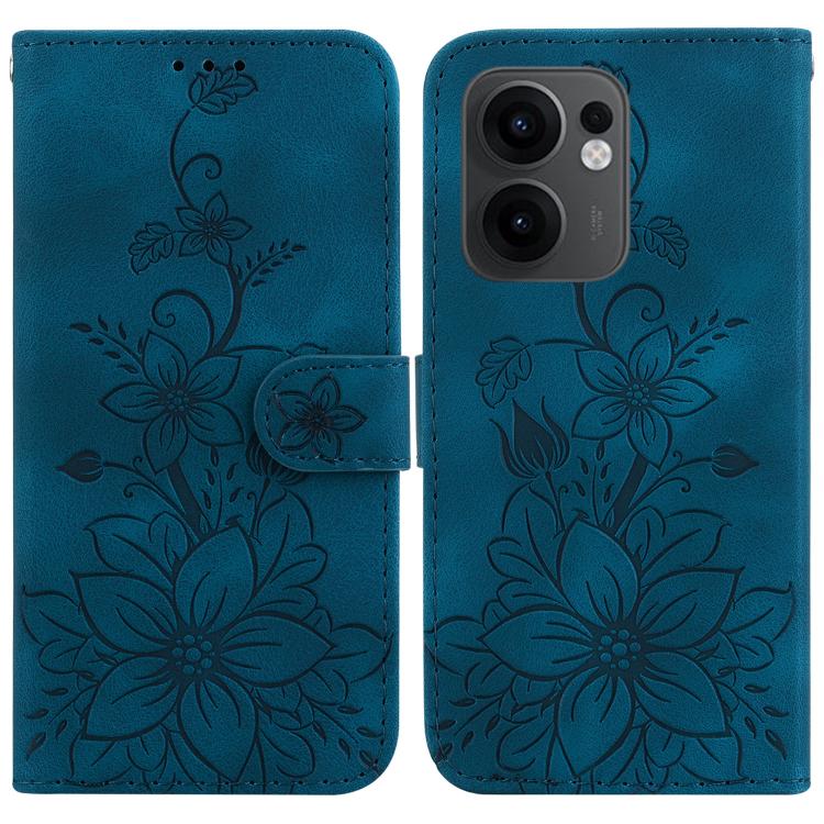 Lily Embossed Leather Phone Case, For OPPO A6 / A6s / A6t / A6x 4G / 5G Global, For OPPO Reno15 Pro Max 5G / Reno15 Pro India, For OPPO Reno15 Pro 5G / Reno15 Pro Mini 5G, For OPPO Reno15 F 5G Global, For OPPO Reno15 5G Global, For OPPO A6 GT 5G       ...