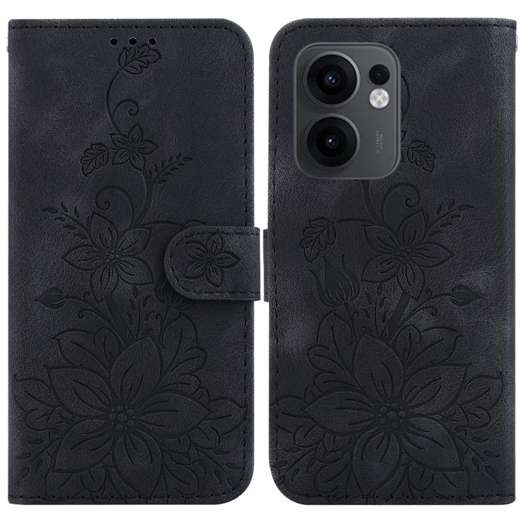 Lily Embossed Leather Phone Case, For OPPO A6 / A6s / A6t / A6x 4G / 5G Global, For OPPO Reno15 Pro Max 5G / Reno15 Pro India, For OPPO Reno15 Pro 5G / Reno15 Pro Mini 5G, For OPPO Reno15 F 5G Global, For OPPO Reno15 5G Global, For OPPO A6 GT 5G       ...