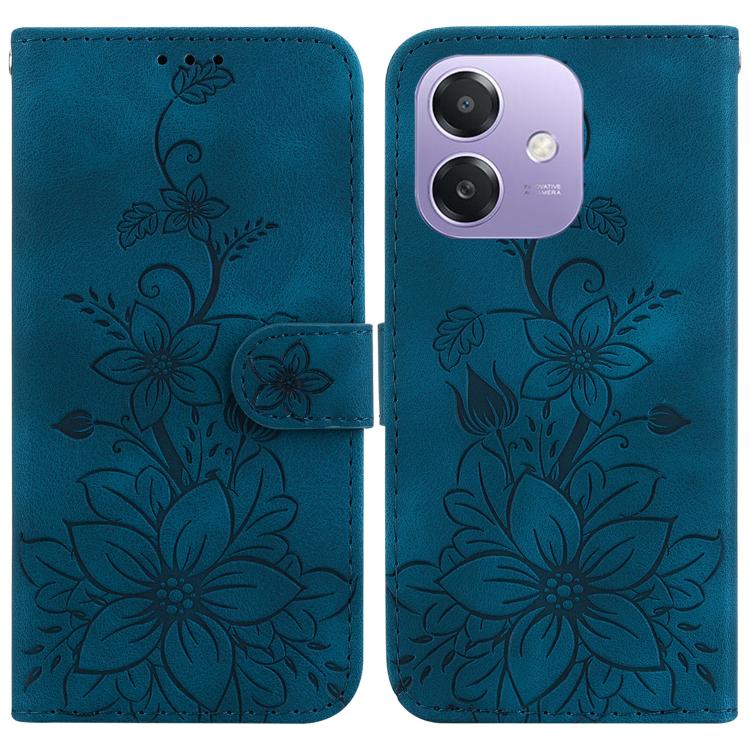 Lily Embossed Leather Phone Case, For OPPO A6 / A6s / A6t / A6x 4G / 5G Global, For OPPO Reno15 Pro Max 5G / Reno15 Pro India, For OPPO Reno15 Pro 5G / Reno15 Pro Mini 5G, For OPPO Reno15 F 5G Global, For OPPO Reno15 5G Global, For OPPO A6 GT 5G       ...