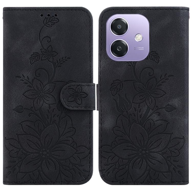 Lily Embossed Leather Phone Case, For OPPO A6 / A6s / A6t / A6x 4G / 5G Global, For OPPO Reno15 Pro Max 5G / Reno15 Pro India, For OPPO Reno15 Pro 5G / Reno15 Pro Mini 5G, For OPPO Reno15 F 5G Global, For OPPO Reno15 5G Global, For OPPO A6 GT 5G       ...
