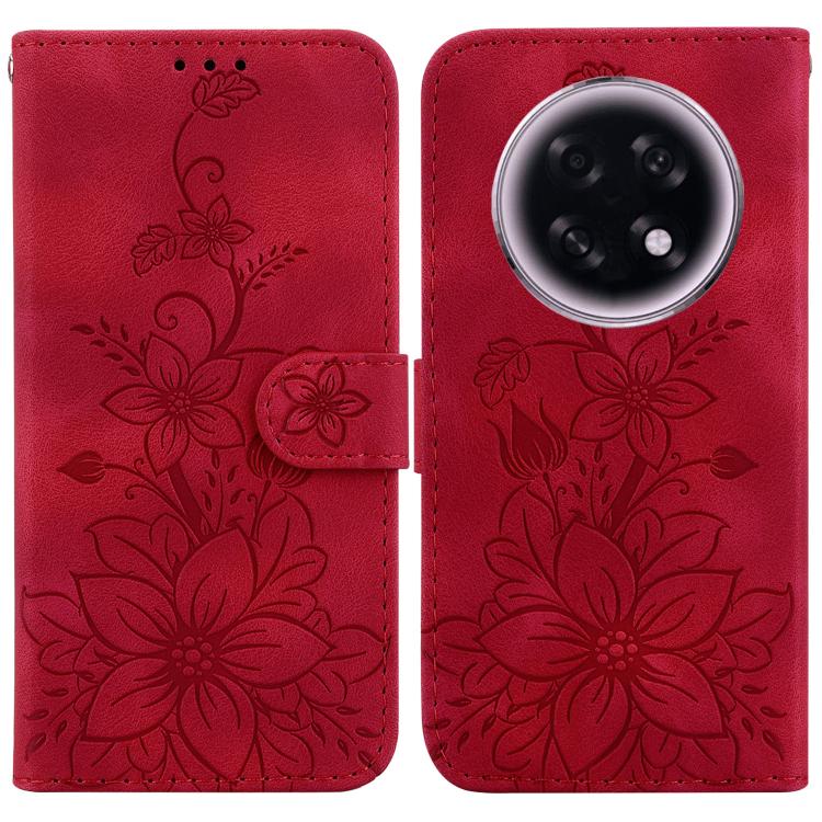 Lily Embossed Leather Phone Case, For OPPO A6 / A6s / A6t / A6x 4G / 5G Global, For OPPO Reno15 Pro Max 5G / Reno15 Pro India, For OPPO Reno15 Pro 5G / Reno15 Pro Mini 5G, For OPPO Reno15 F 5G Global, For OPPO Reno15 5G Global, For OPPO A6 GT 5G       ...
