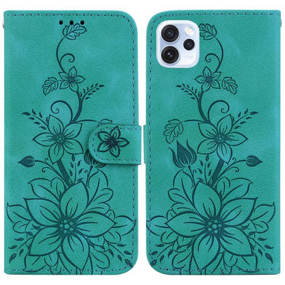Lily Embossed Leather Phone Case, For OPPO A6 / A6s / A6t / A6x 4G / 5G Global, For OPPO Reno15 Pro Max 5G / Reno15 Pro India, For OPPO Reno15 Pro 5G / Reno15 Pro Mini 5G, For OPPO Reno15 F 5G Global, For OPPO Reno15 5G Global, For OPPO A6 GT 5G       ...