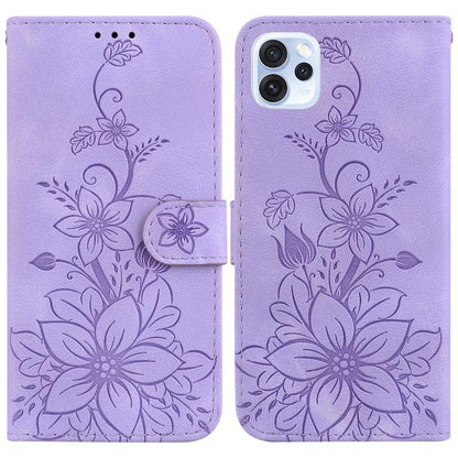 Lily Embossed Leather Phone Case, For OPPO A6 / A6s / A6t / A6x 4G / 5G Global, For OPPO Reno15 Pro Max 5G / Reno15 Pro India, For OPPO Reno15 Pro 5G / Reno15 Pro Mini 5G, For OPPO Reno15 F 5G Global, For OPPO Reno15 5G Global, For OPPO A6 GT 5G       ...