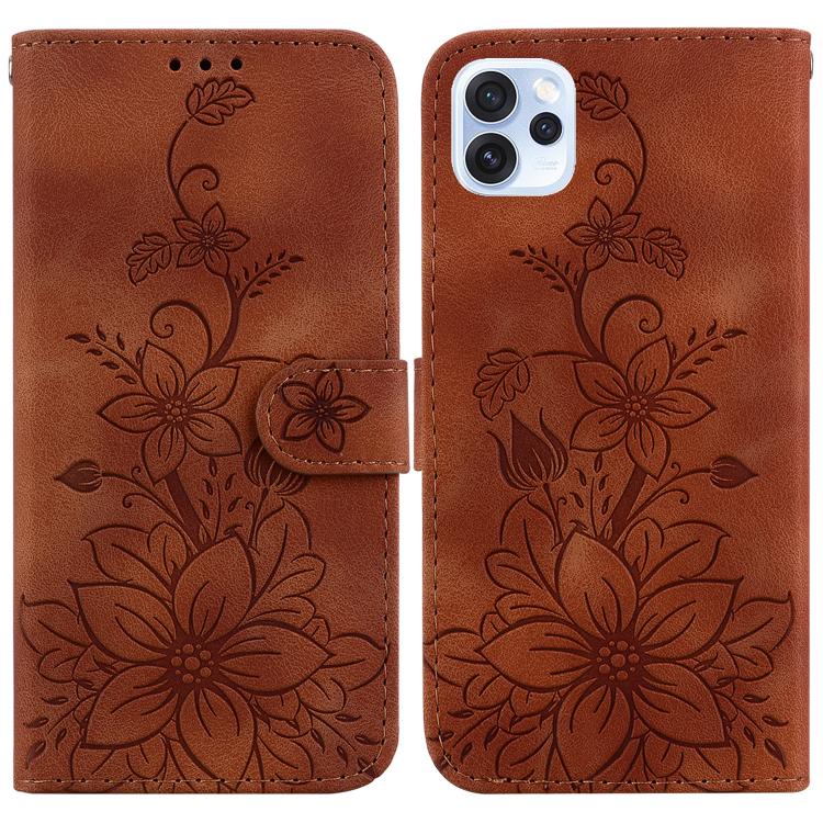 Lily Embossed Leather Phone Case, For OPPO A6 / A6s / A6t / A6x 4G / 5G Global, For OPPO Reno15 Pro Max 5G / Reno15 Pro India, For OPPO Reno15 Pro 5G / Reno15 Pro Mini 5G, For OPPO Reno15 F 5G Global, For OPPO Reno15 5G Global, For OPPO A6 GT 5G       ...