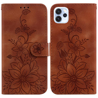 Lily Embossed Leather Phone Case, For OPPO A6 / A6s / A6t / A6x 4G / 5G Global, For OPPO Reno15 Pro Max 5G / Reno15 Pro India, For OPPO Reno15 Pro 5G / Reno15 Pro Mini 5G, For OPPO Reno15 F 5G Global, For OPPO Reno15 5G Global, For OPPO A6 GT 5G       ...