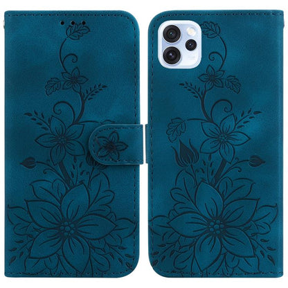 Lily Embossed Leather Phone Case, For OPPO A6 / A6s / A6t / A6x 4G / 5G Global, For OPPO Reno15 Pro Max 5G / Reno15 Pro India, For OPPO Reno15 Pro 5G / Reno15 Pro Mini 5G, For OPPO Reno15 F 5G Global, For OPPO Reno15 5G Global, For OPPO A6 GT 5G       ...