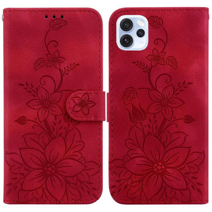 Lily Embossed Leather Phone Case, For OPPO A6 / A6s / A6t / A6x 4G / 5G Global, For OPPO Reno15 Pro Max 5G / Reno15 Pro India, For OPPO Reno15 Pro 5G / Reno15 Pro Mini 5G, For OPPO Reno15 F 5G Global, For OPPO Reno15 5G Global, For OPPO A6 GT 5G       ...