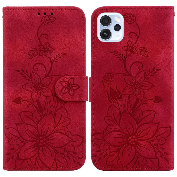 Lily Embossed Leather Phone Case, For OPPO A6 / A6s / A6t / A6x 4G / 5G Global, For OPPO Reno15 Pro Max 5G / Reno15 Pro India, For OPPO Reno15 Pro 5G / Reno15 Pro Mini 5G, For OPPO Reno15 F 5G Global, For OPPO Reno15 5G Global, For OPPO A6 GT 5G       ...