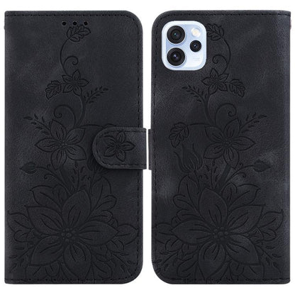 Lily Embossed Leather Phone Case, For OPPO A6 / A6s / A6t / A6x 4G / 5G Global, For OPPO Reno15 Pro Max 5G / Reno15 Pro India, For OPPO Reno15 Pro 5G / Reno15 Pro Mini 5G, For OPPO Reno15 F 5G Global, For OPPO Reno15 5G Global, For OPPO A6 GT 5G       ...